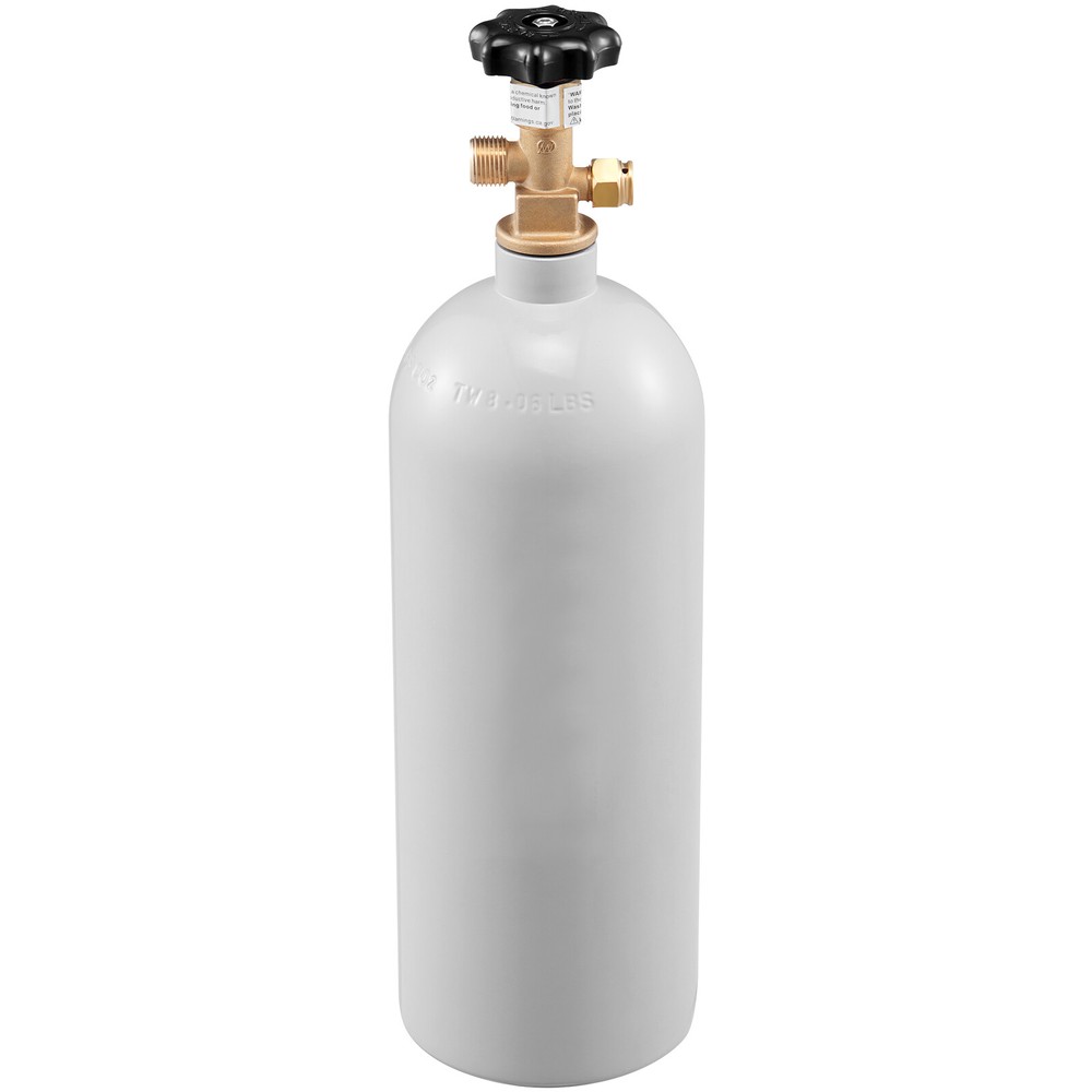 5 Lbs CO2 Tank Aluminum Gas Cylinder CGA320 Valve For Draft Soda Beer Kegerator