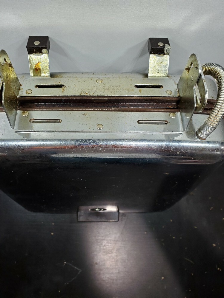 Vintage Toastmaster 259 Chrome Waffle Maker Griddle Combo