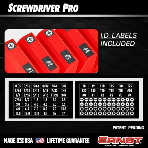 Screwdriver Pro - Modular Screwdriver Organizer for 26 Tools with Anti-Slip