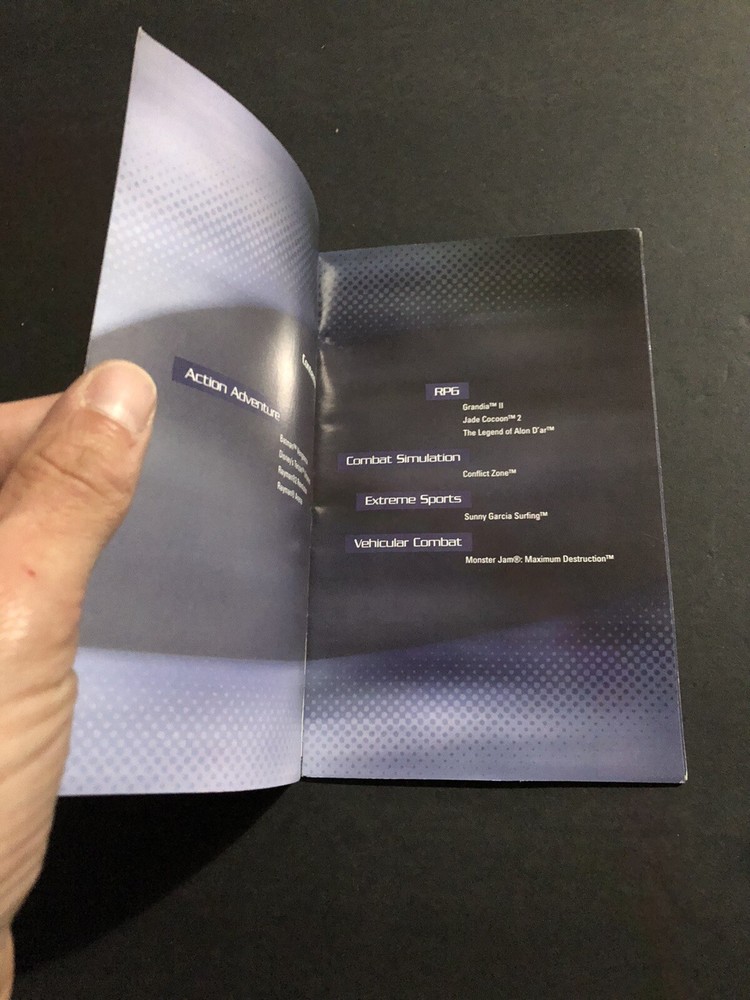 Ps2 Product Catalog Manual Insert 2001 Ubisoft