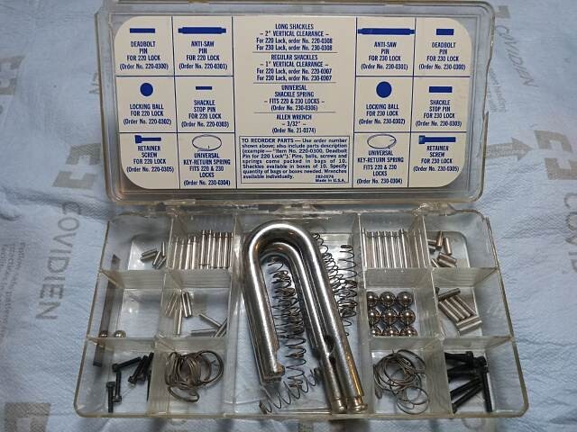 Vintage Master Lock Round Padlock Service Kit