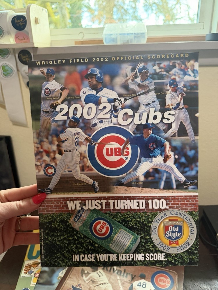 2000, 2002 MLB Chicago Cubs Program Scorecards