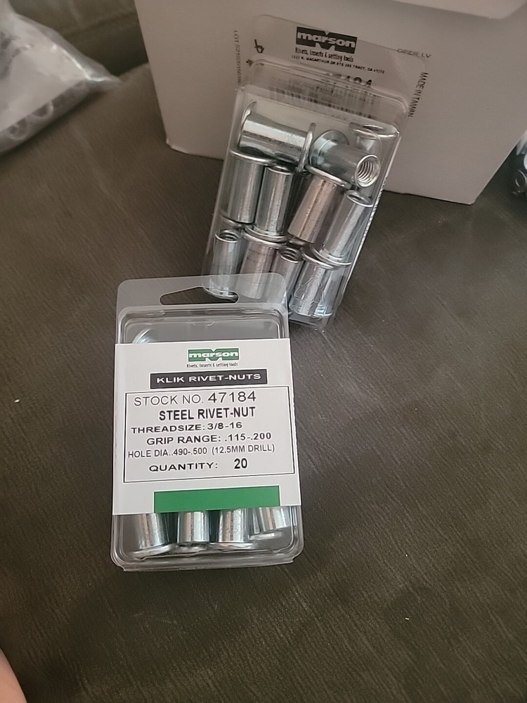 Marson Klik Rivet-Nuts Stock No. 47184