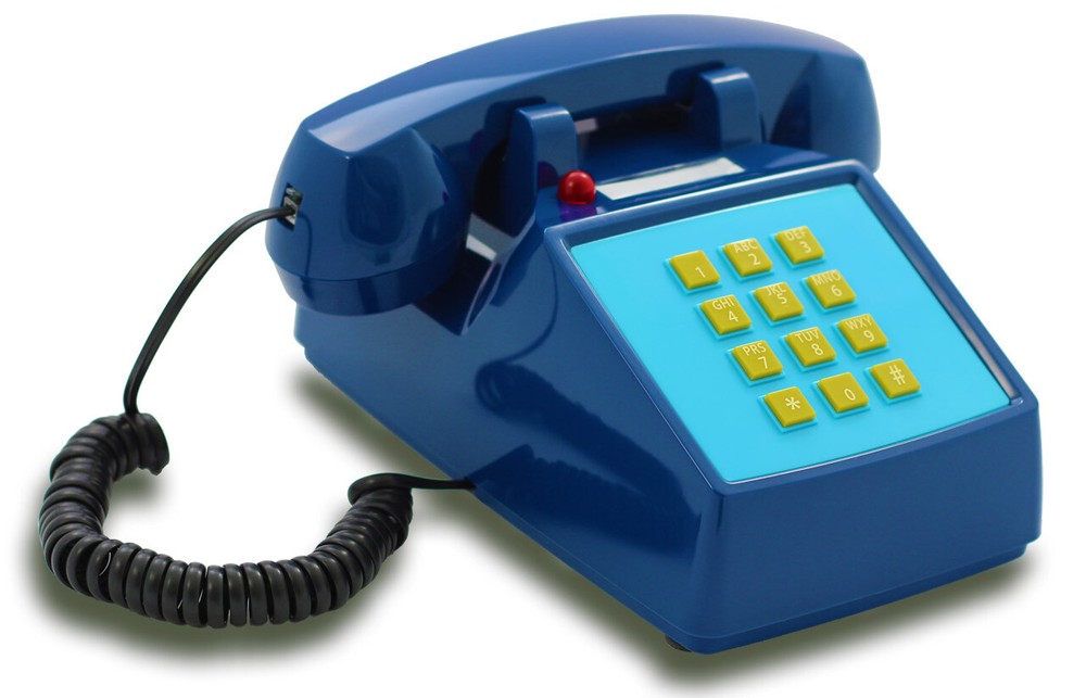 OPIS PushMeFon cable: 1970s inspired fixed-line push-button telephone
