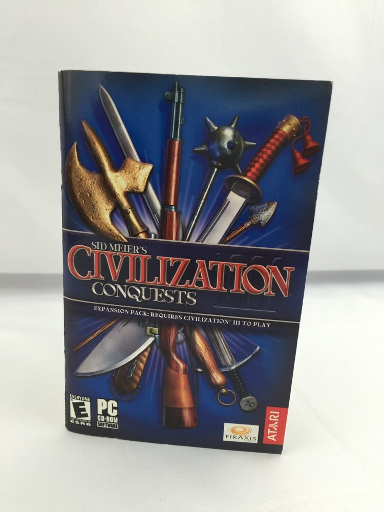Sid Meier's Civilization Conquests Manual Instruction Book ONLY PC Atari