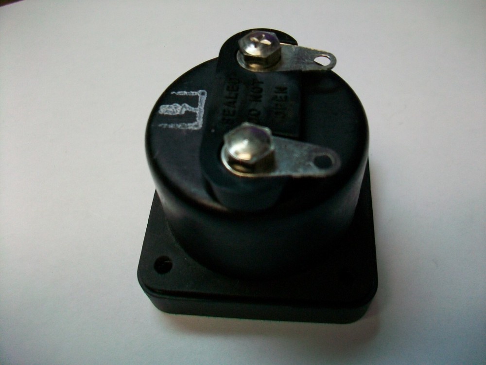NOS 0-1 Ma. PANEL METER 1 3/4" SQUARE BLACK FACE