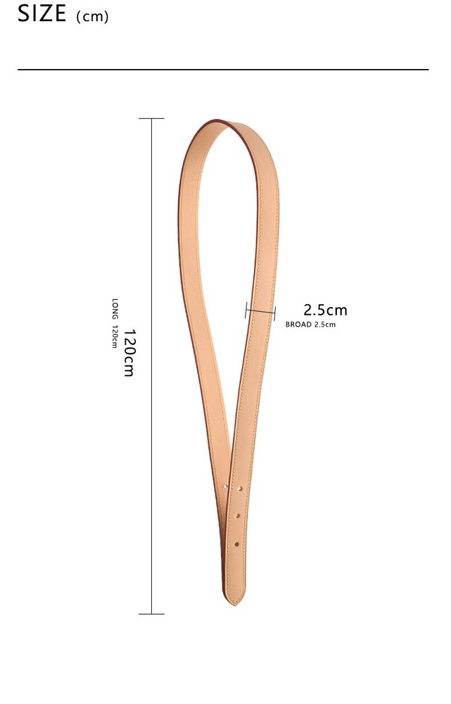 Vachetta Leather Strap Replacement Shoulder for LV Buggy PM