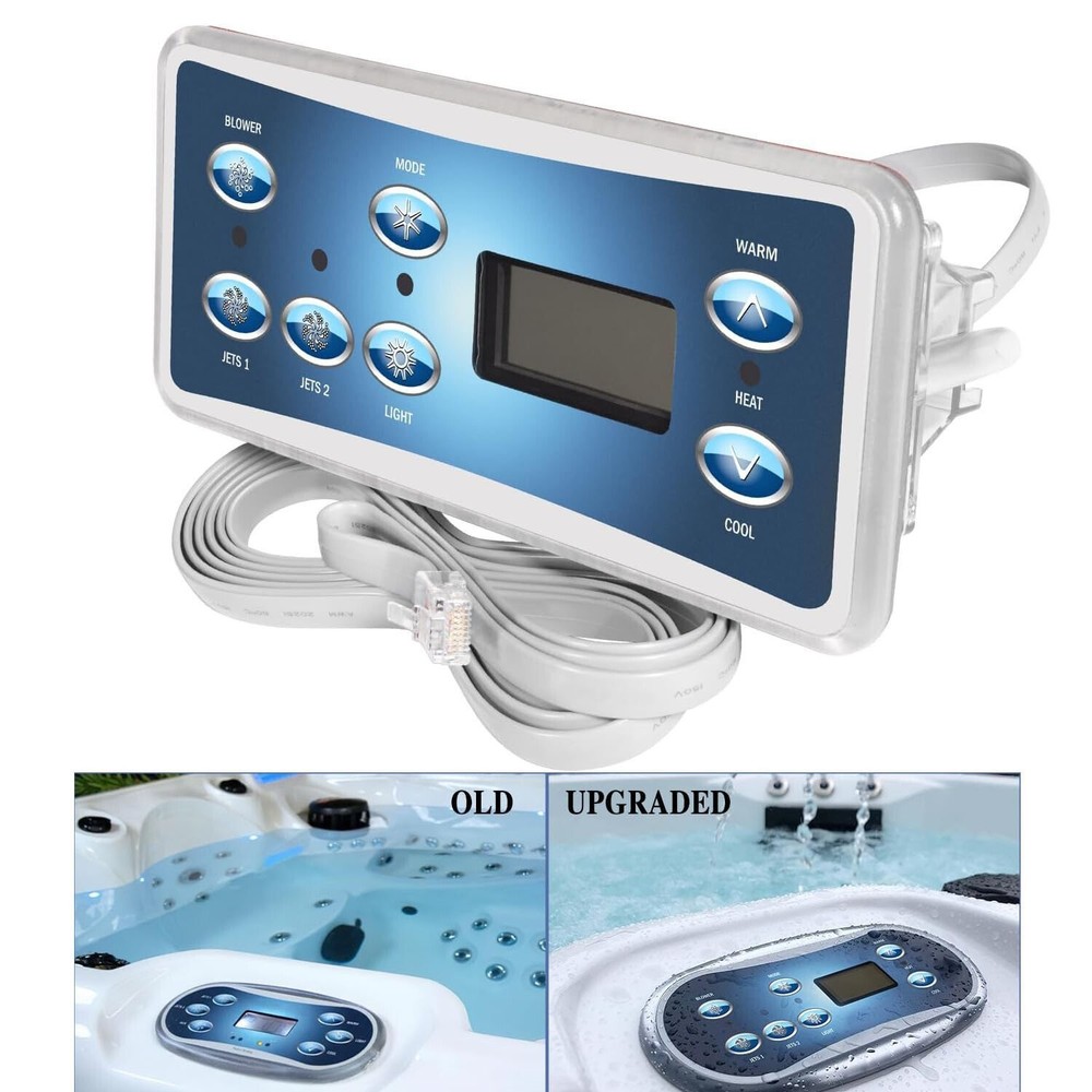 VL701S Topside Control Panel with 7-Button VS510SZ Controllers for Balboa 53189