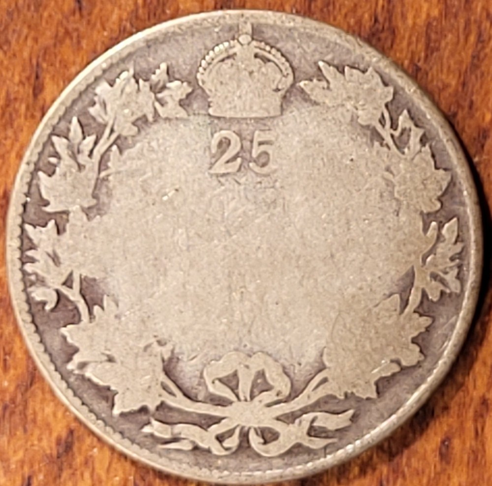 Old Smoothy Canada 25 Cent Silver Coin N231