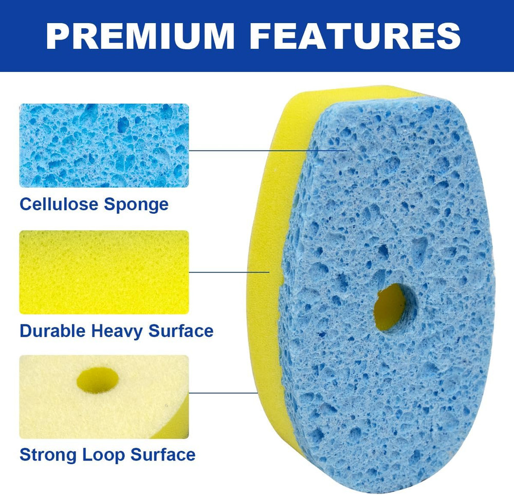 Dish Sponge with Handle, Soap Dispensing Dish Sponge