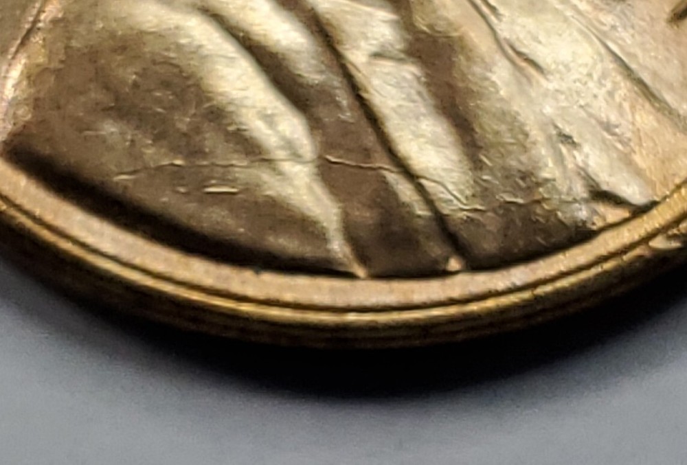 1941 P Uncirculated Die Crack Error Lincoln wheat Cent#31