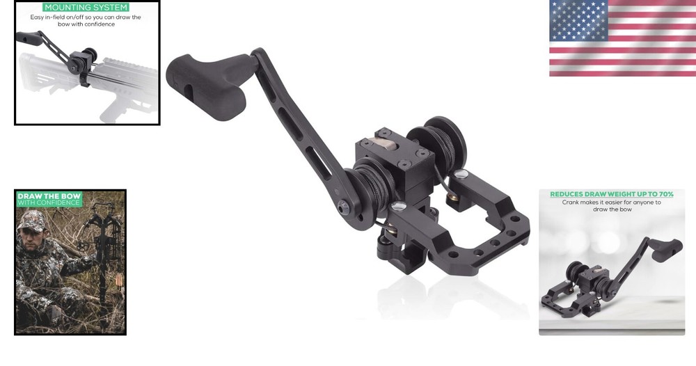 Lightweight Ambidextrous Crossbow Cocking Device With Unique Mounting System=