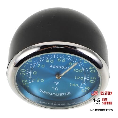 Car Dashboard Thermometer with Luminous Display and Digital Clock Mini Vehicle
