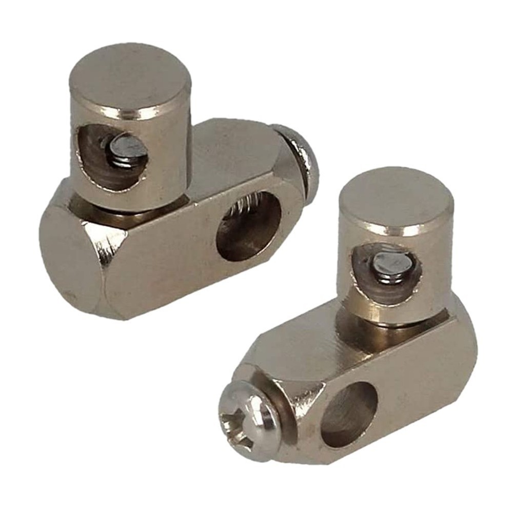 2pcs Double Joint Piece For Eccentric Drain Fitting Adjustable With 5.2mm Hole