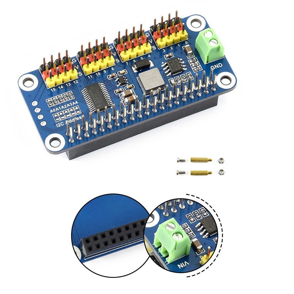 16 Channel For PWM Driver Board for For robotic Arm Projects with I2C Interface