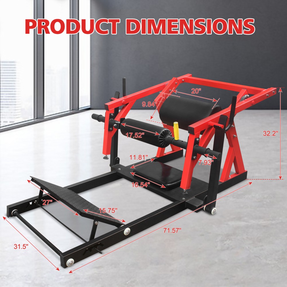 Hip Thrust Machine Bridge Machine with Weight Holder Butt Exercise Equipment