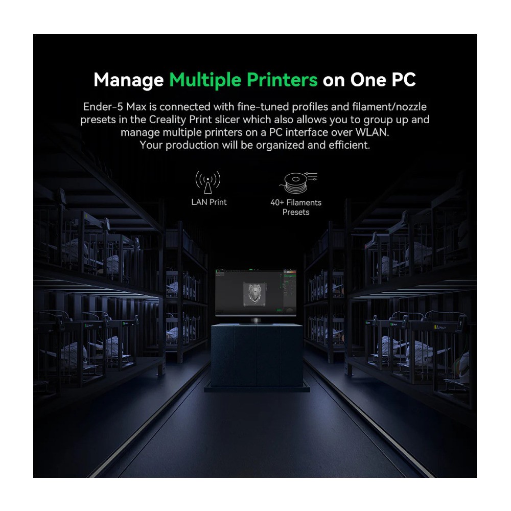 Creality Ender-5 Max CoreXY 3D Printer with Multi-Printer Control