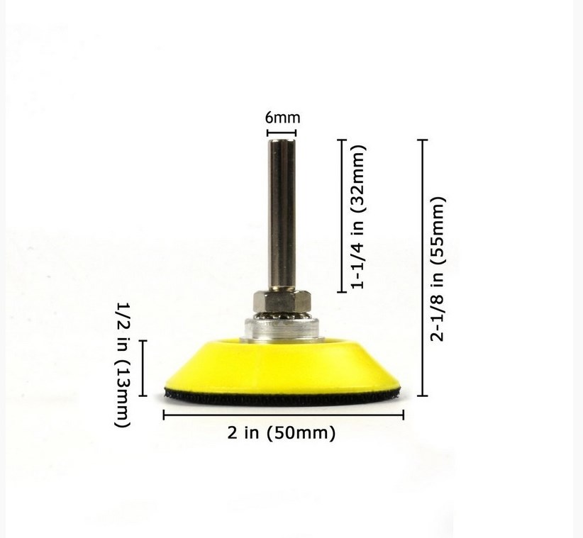 3 pack 2"(50mm) Hook and Loop Sanding Pad+soft foam Layer Buffering Pad