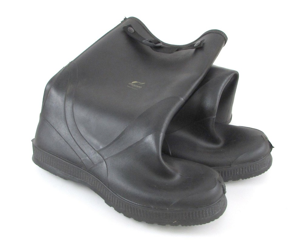Pair of  OnGuard Black Pull on Rain Boots, Size 14, PVC