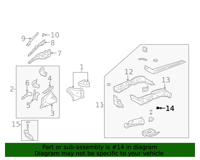 Genuine GM Inner Rail Bracket 25665276