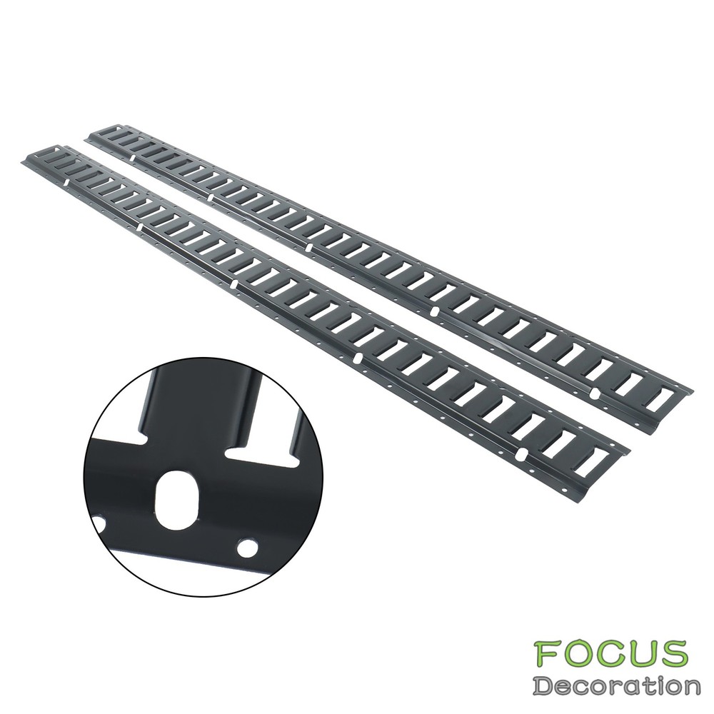 2 Pack Multi Purpose Durable 5' E-Track Tie Down Rail Secure Cargo For ATV Truck