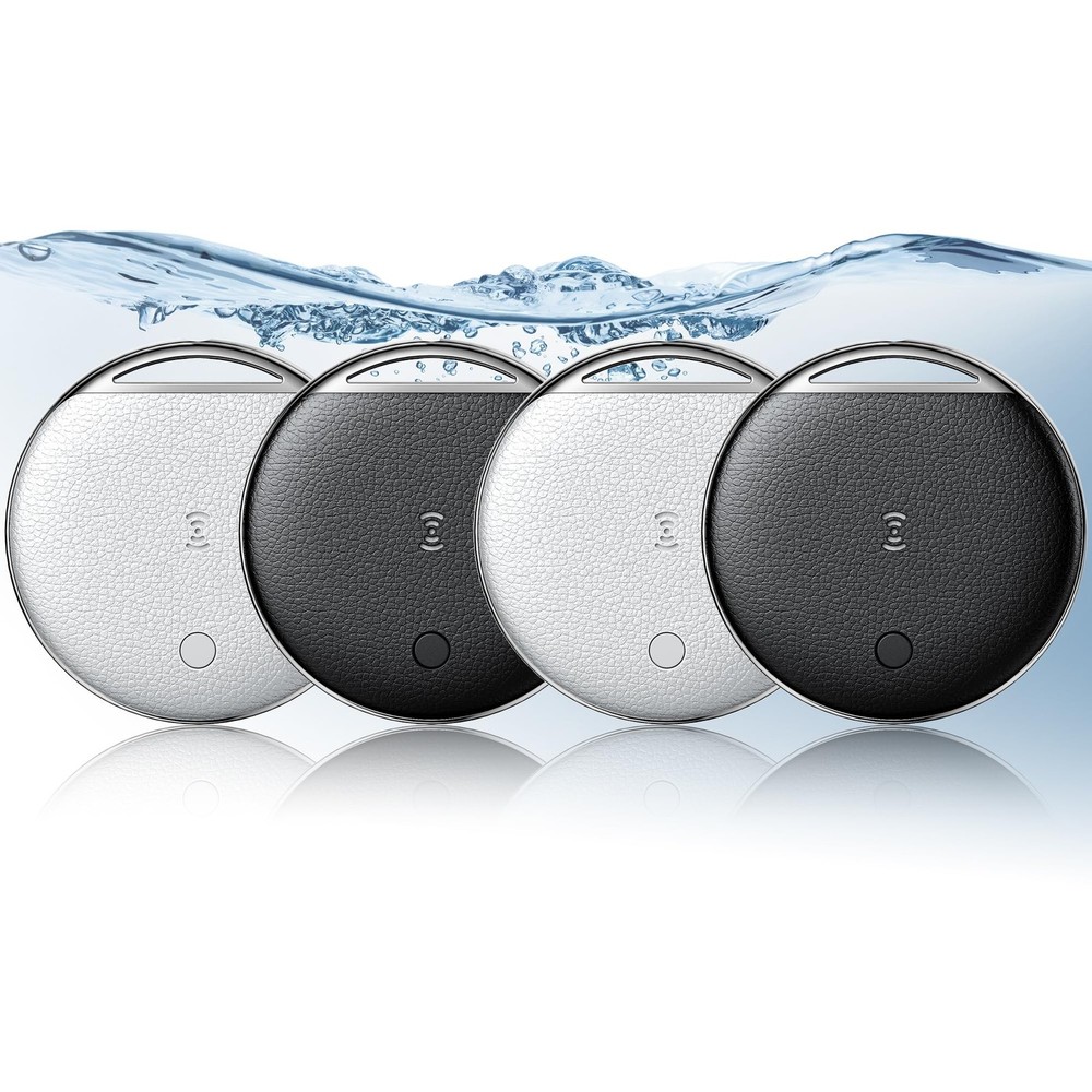 Air Tracker Tags-4 Pack, Smart Tag Work Compatible with 4 Black/White