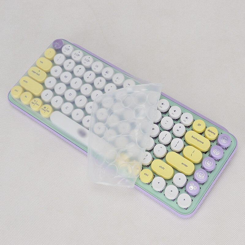 2 Pieces Clear Keyboard Cover Fit Logitech pop keys