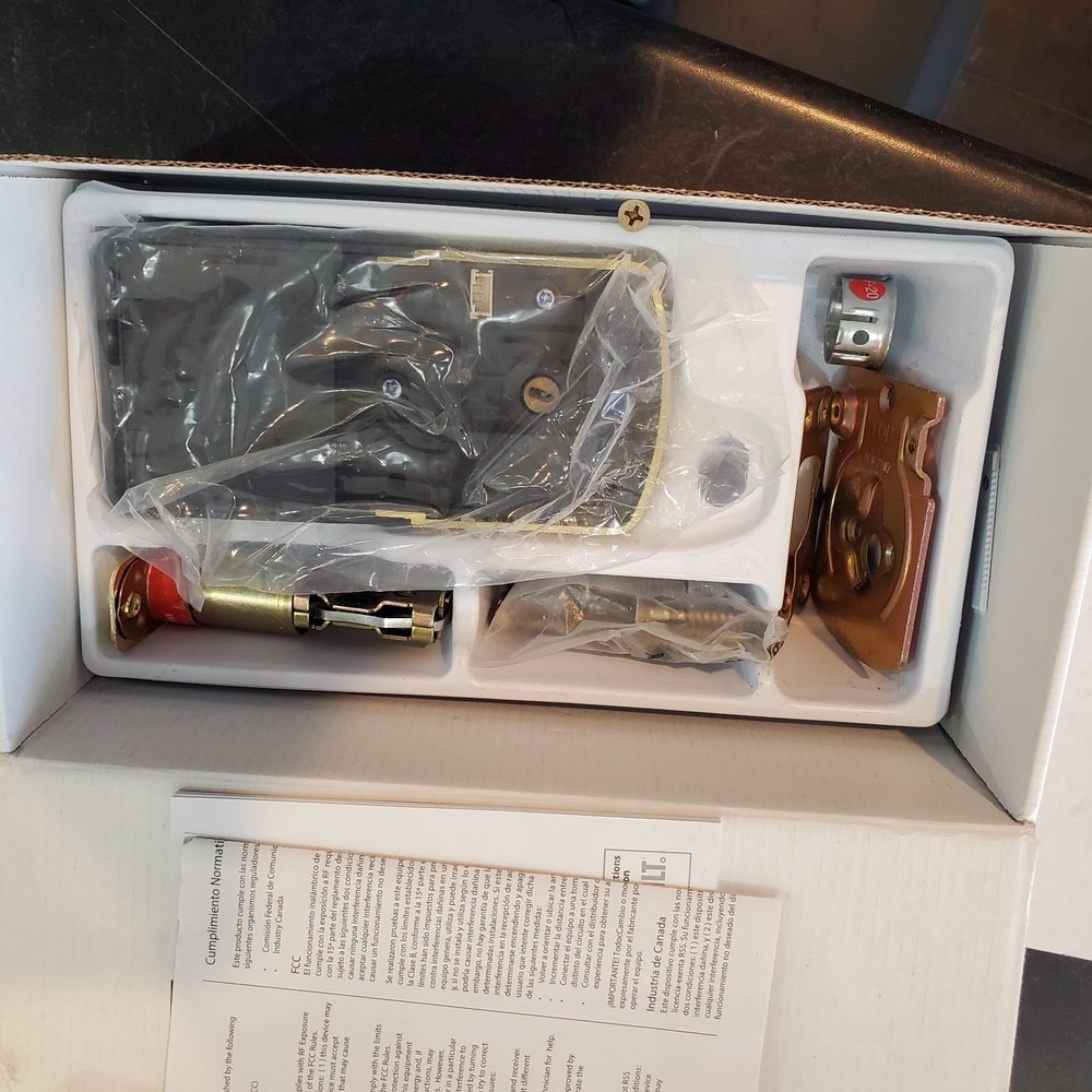 Kwikset 9260TRL-L03S SmartCode Keypad Deadbolt SmartKey Brass Open Box