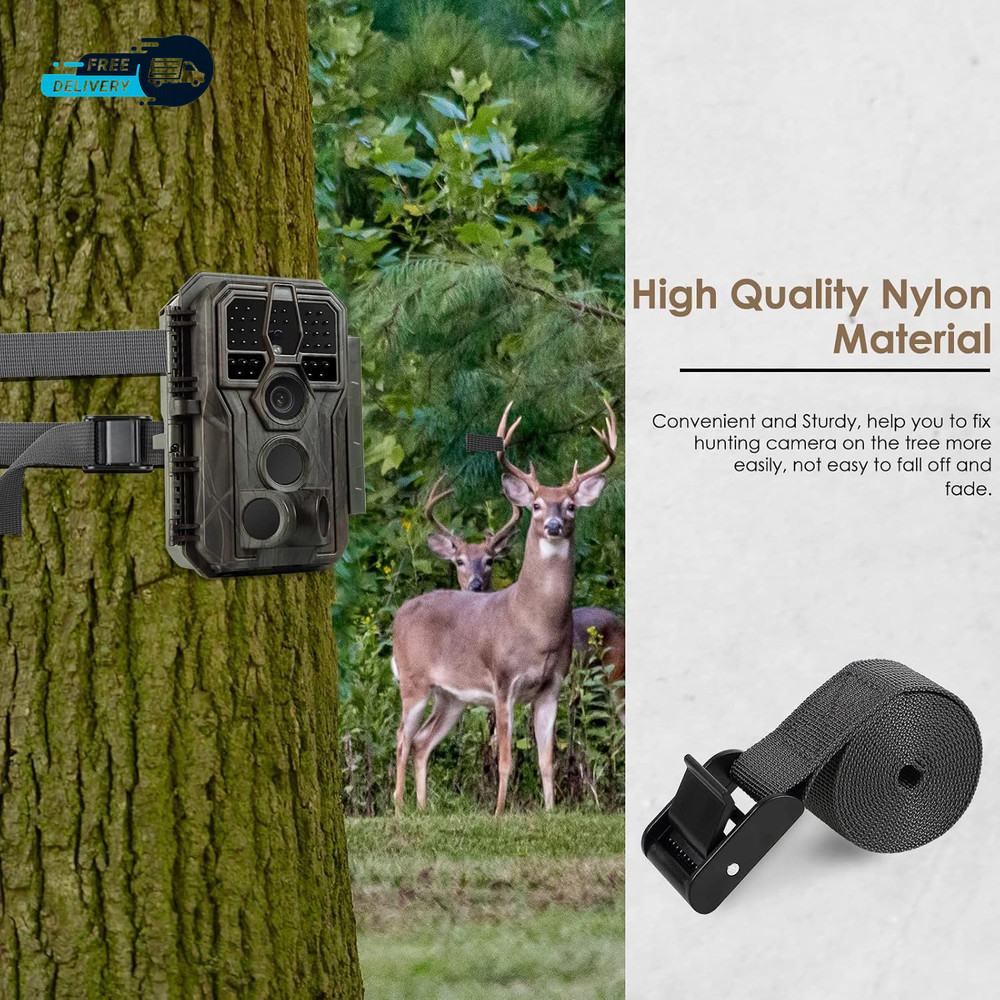 5Pcs Trail Camera Straps Game Camera Tree Mounting Straps Portable