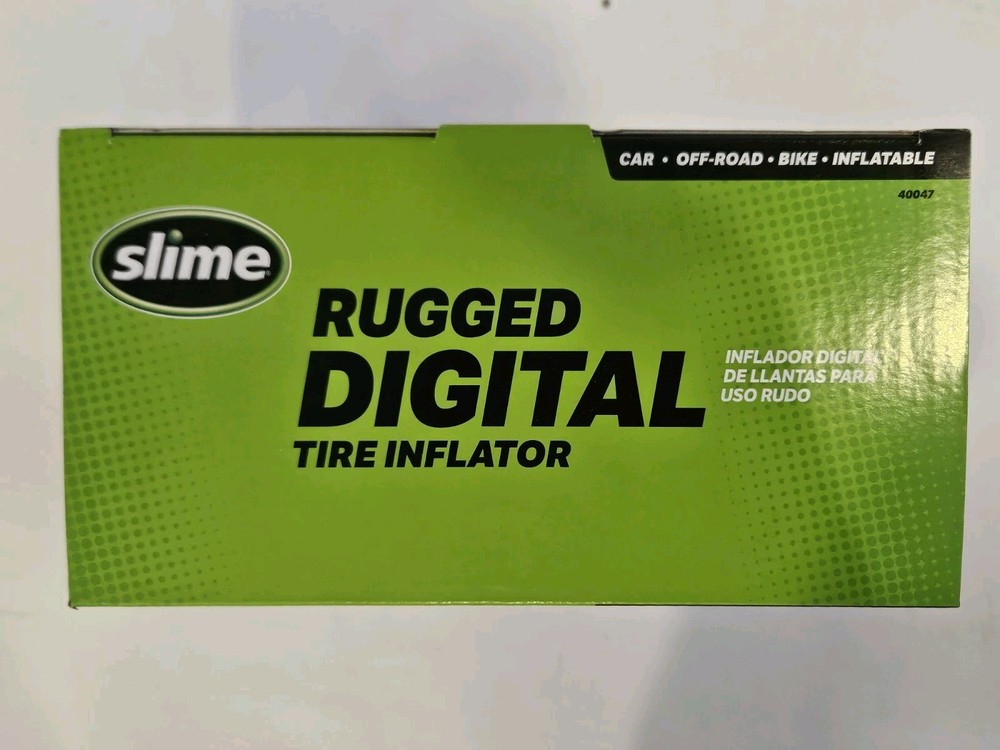 Portable Car Air Compressor, Rugged, Inflate Automatic Shut Off, Digital Display