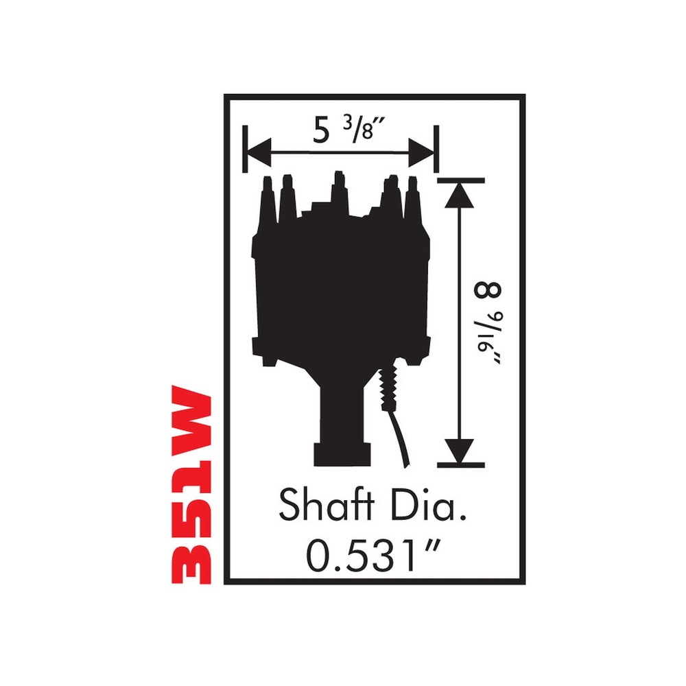 MSD 8584 Billet Distributor Ford V8 351W