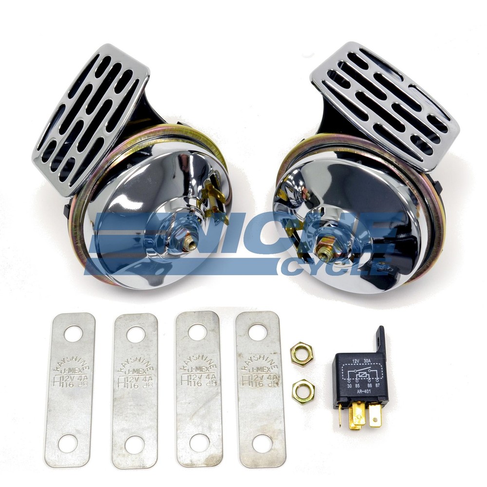 Chrome/Black 90mm 12 Volt