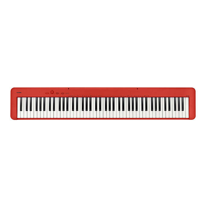 Casio CDP-S160 Compact Digital Piano - Red KEY ESSENTIALS BUNDLE
