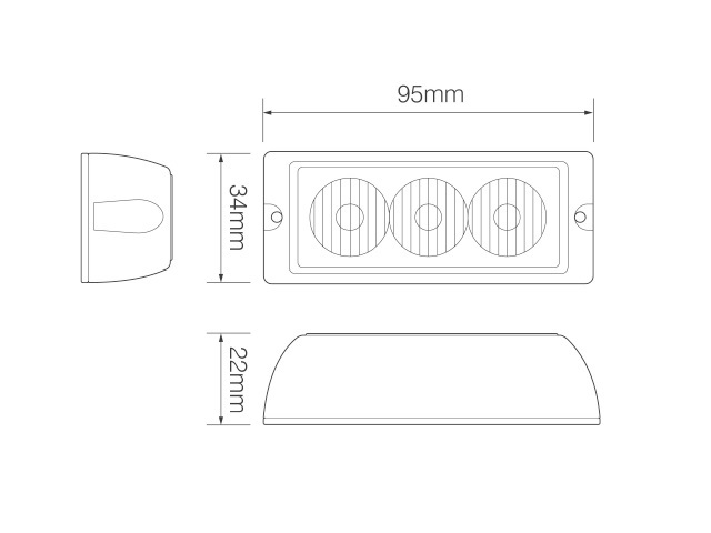 Warning/Grille Lights - LED3DVA