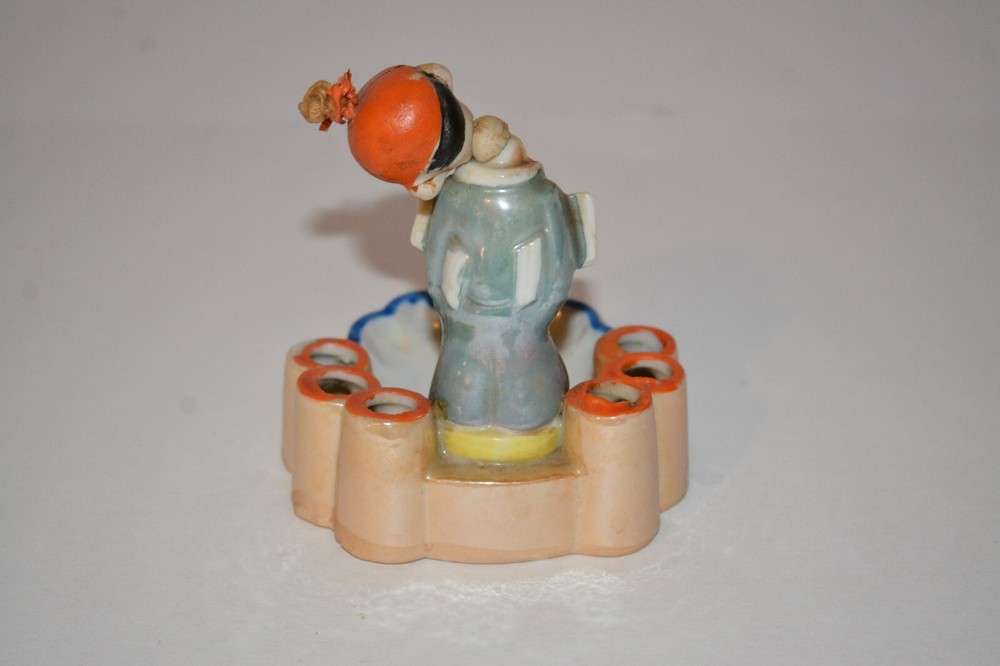 1940's Funny Drunk Hobo Lusterware Luster Ware Ashtray Japan HTF