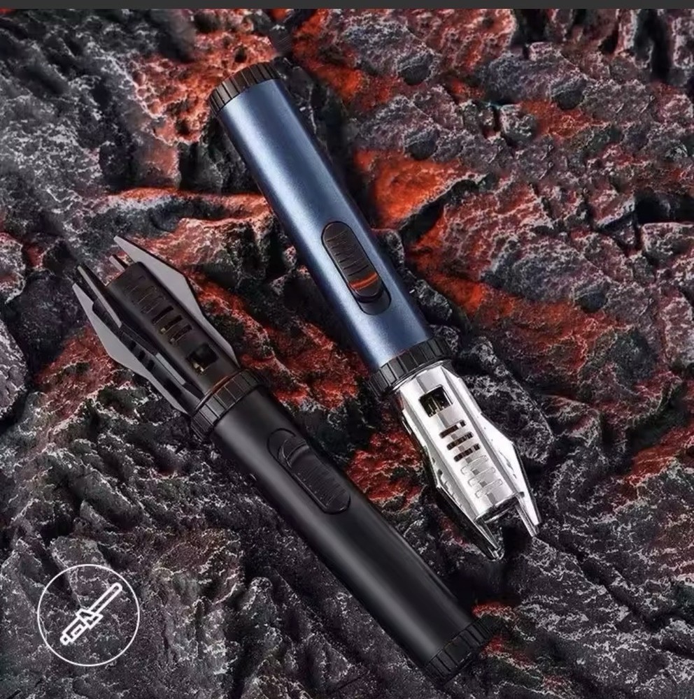 Lightsaber Design Torch Jet Lighter, Safety Switch, Windproof, Refillable
