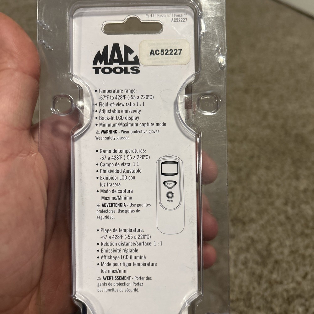 Mac Tools Dual Temp Infrared Thermometer AC52227