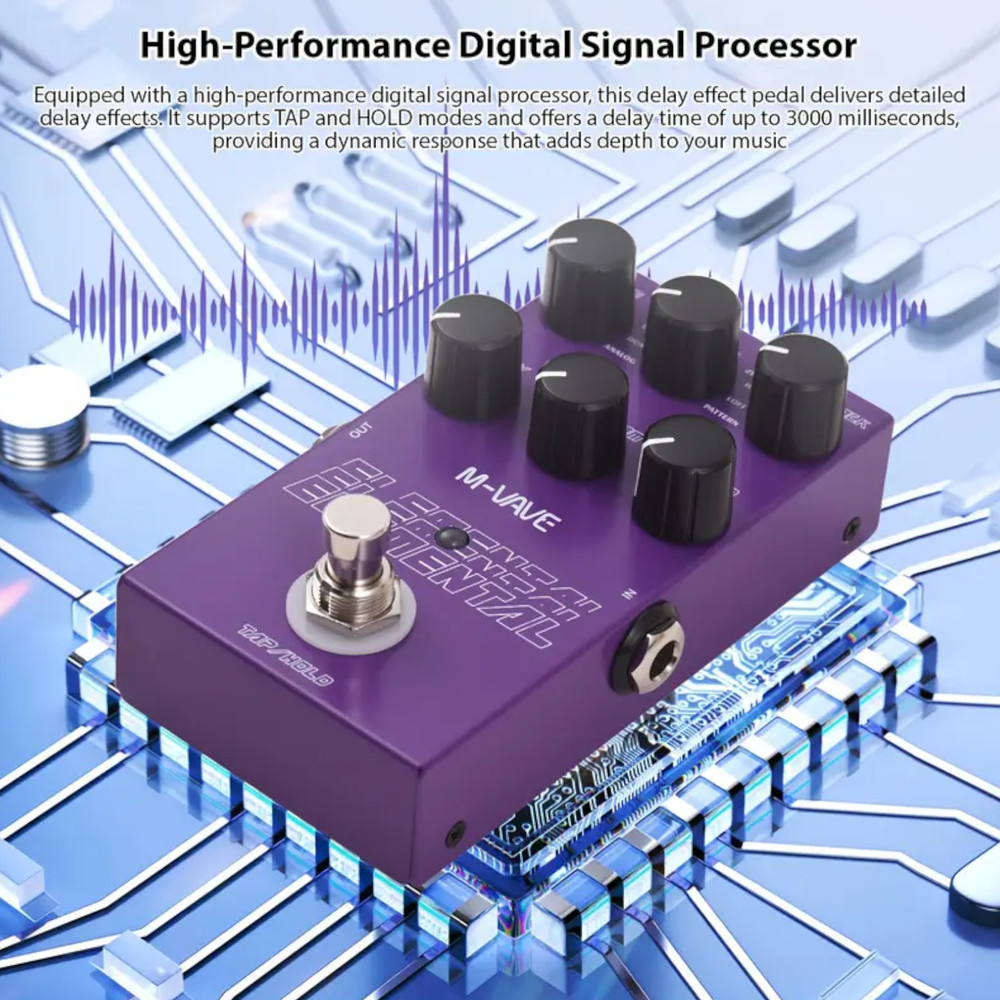 M-Vave Elemental Guitar Delay Effects Pedal / 9 Delay Effects