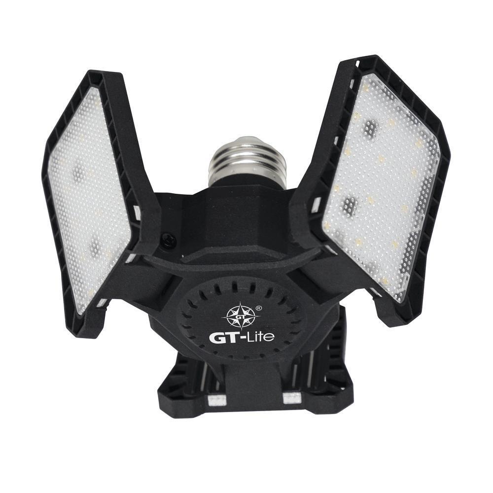 GT-Lite 3000 Lumen 3-Panel Adjustable Daylight 5000K LED Light Bulb 30,000 Hour