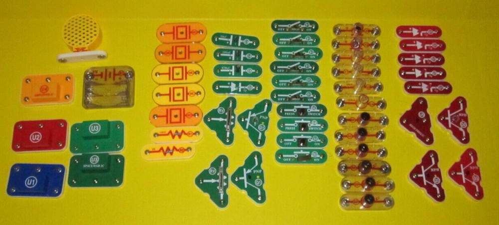 ELENCO Snap Circuits Replacement Part: COMPONENTS lot OF 53 PIECES