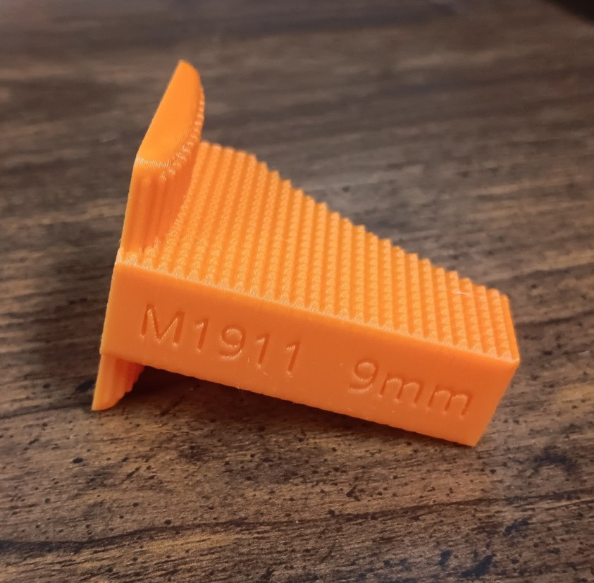 1911 9mm Single Stack Speed Loader/Finger Saver For Magazine - Orange