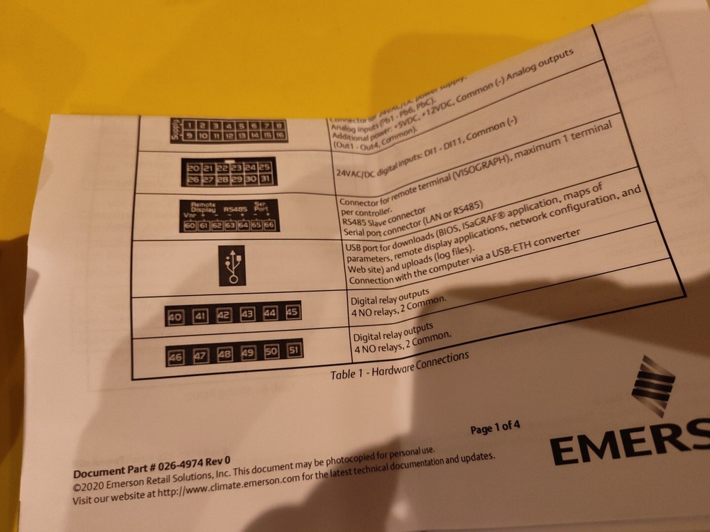 Emerson High Pressure CO2 Controller 818-9010