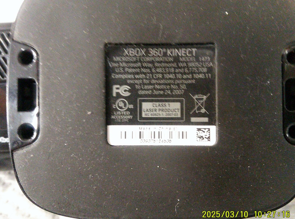 Microsoft Xbox 360 Kinect Sensor Model 1473