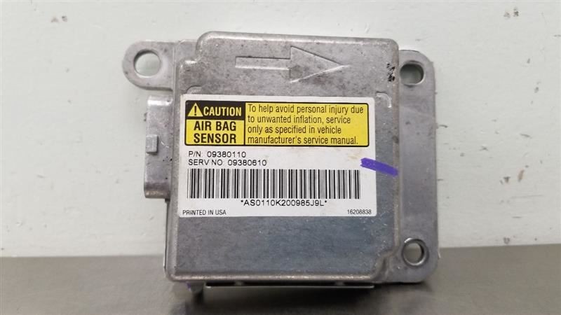 2000 PONTIAC FIREBIRD SRS CONTROL MODULE 09380110