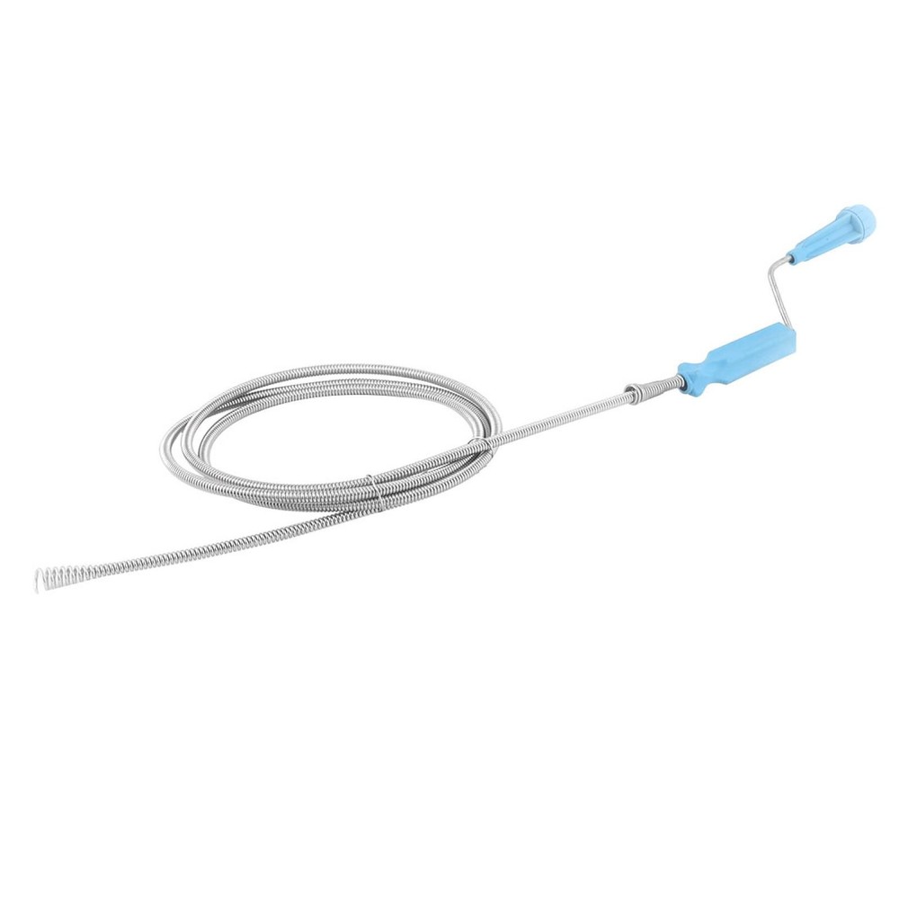 Home Plastic Handle Toilet Drain Closet Auger Plugger Cleaner Wire 1.35M Long
