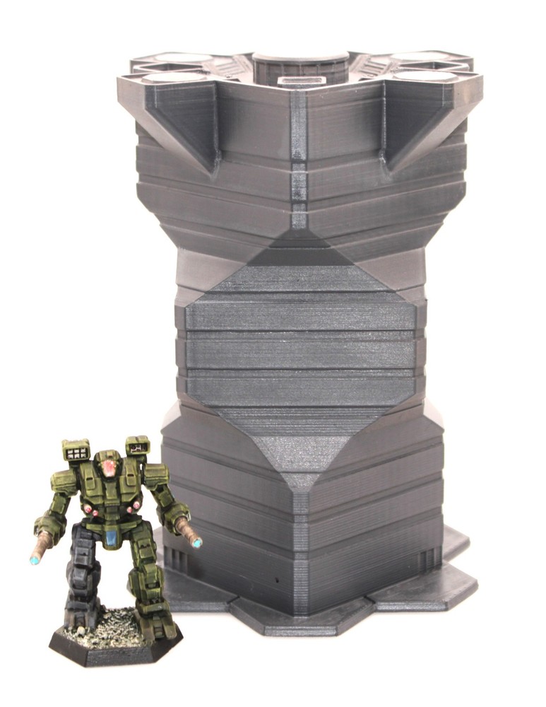 Battletech Scaled Justice Tower Classic Terrain  - 3d Printed