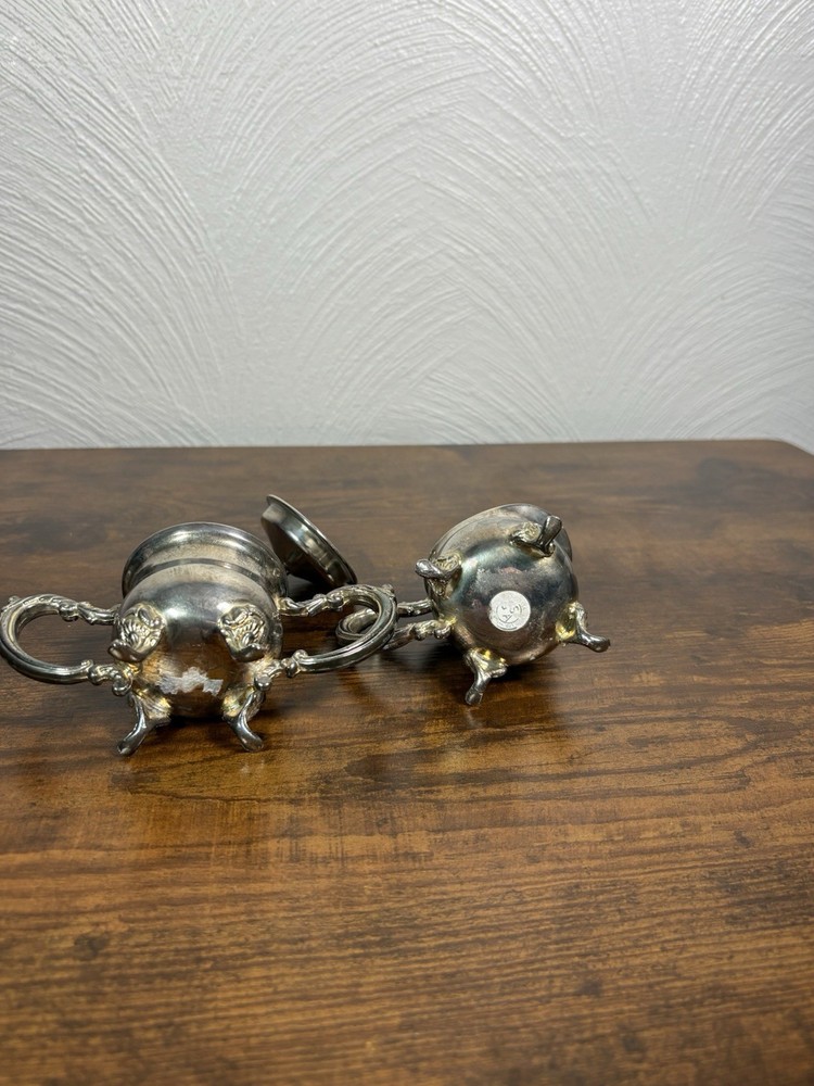 Vintage Silver Plated Sugar And Creamer Set