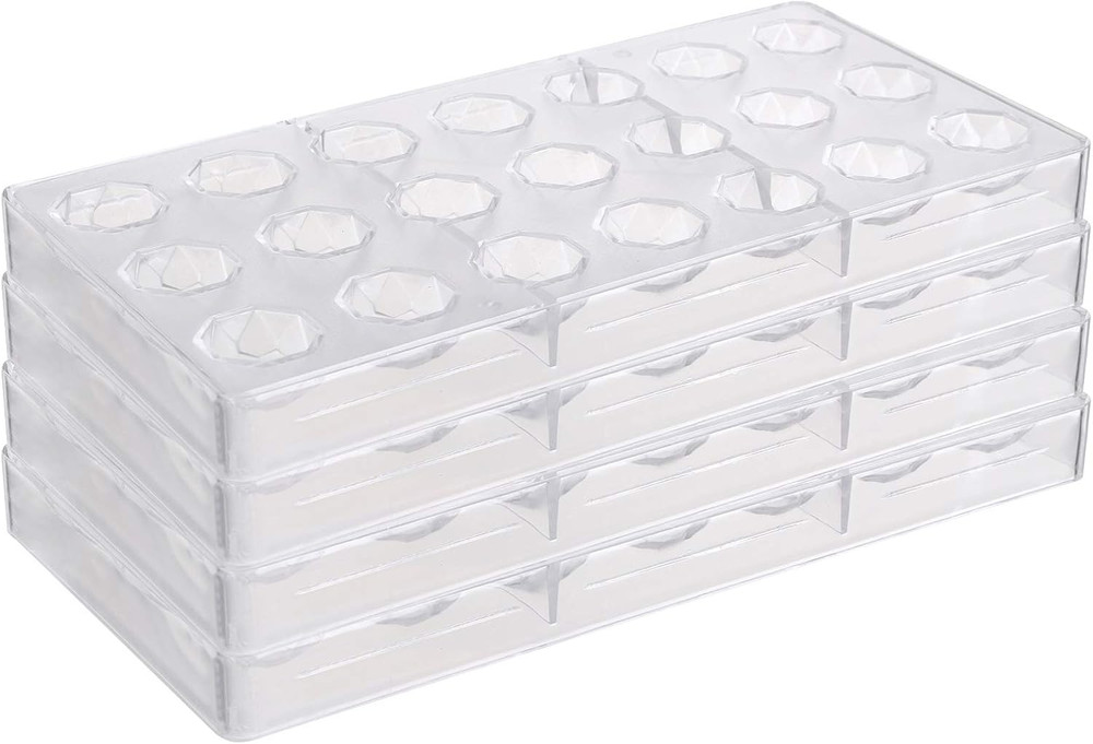 Polycarbonate Chocolate Mold Set, 84 Grids for Candy, Mousse, and Sweets