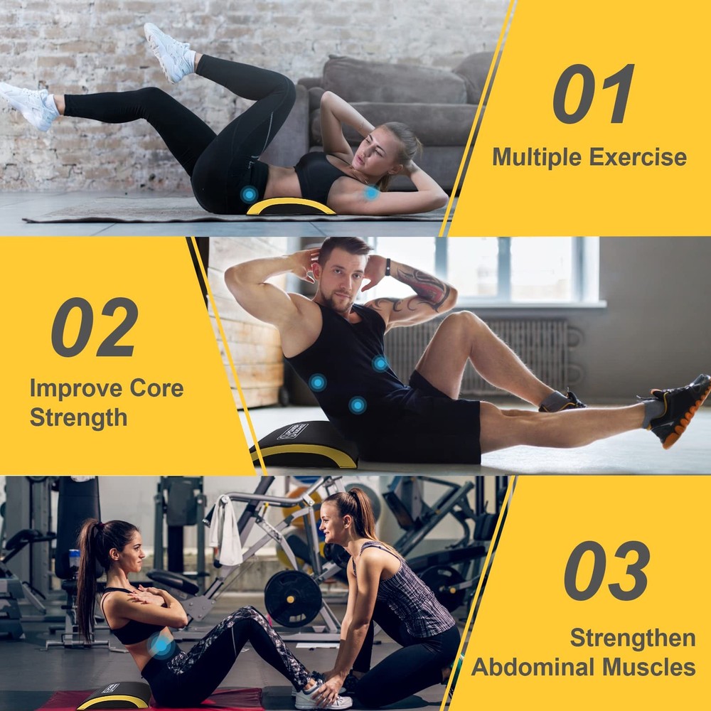 Ab Exercise Mat - Sit Up Pad - Abdominal & Core Trainer Mat for Full Range of...