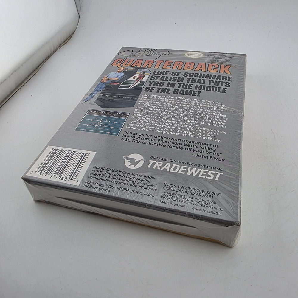 John Elway’s Quarterback – Box + Reg Card – Shrink - Authentic (No Game)
